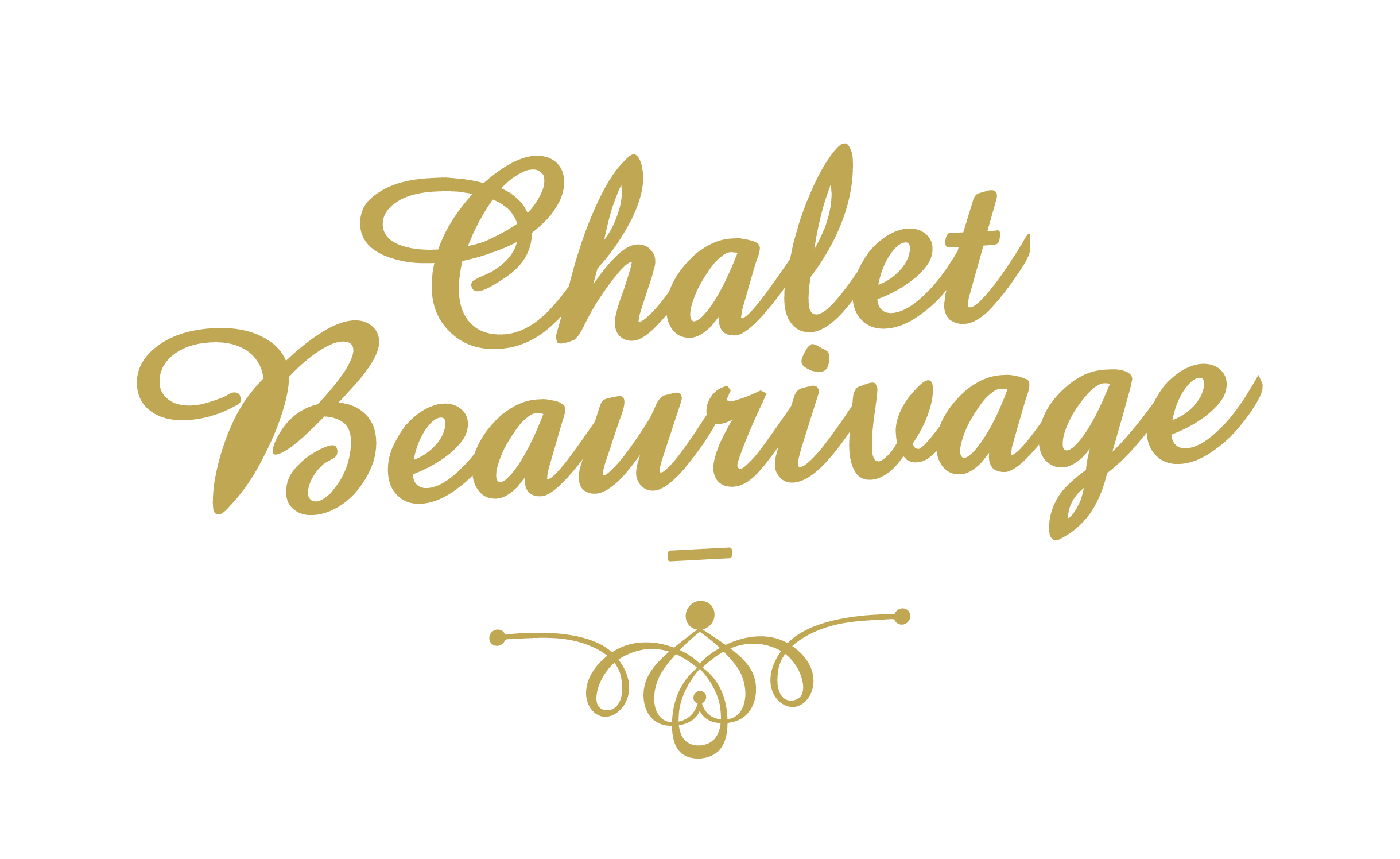 Logo simple orné Chalet Beaurivage